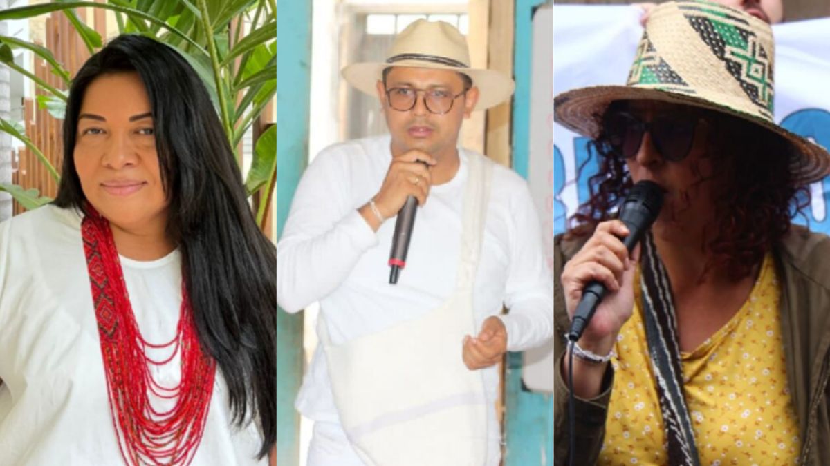 Images of the speakers at the Leeds Trinity University event with CAFOD