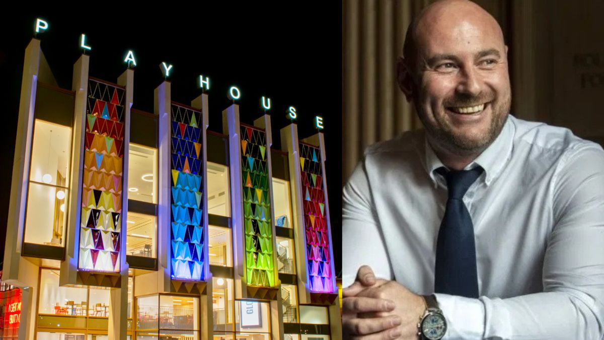 Photograph of Andy Brierley and the Leeds Playhouse.